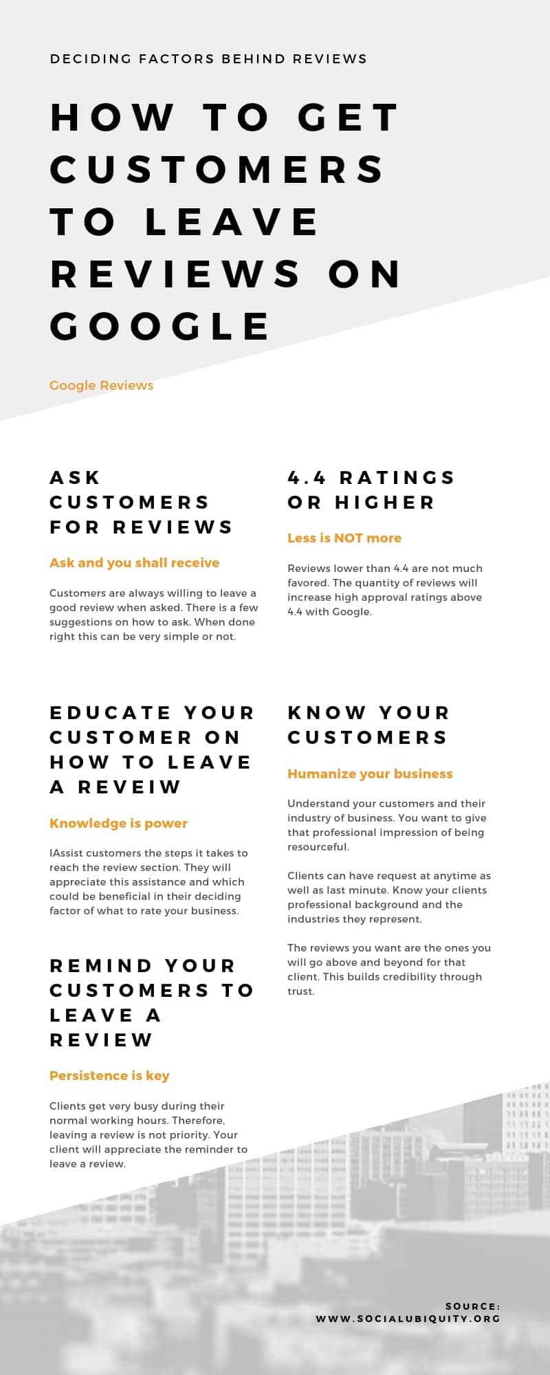 How to get customers to leave reviews on Google