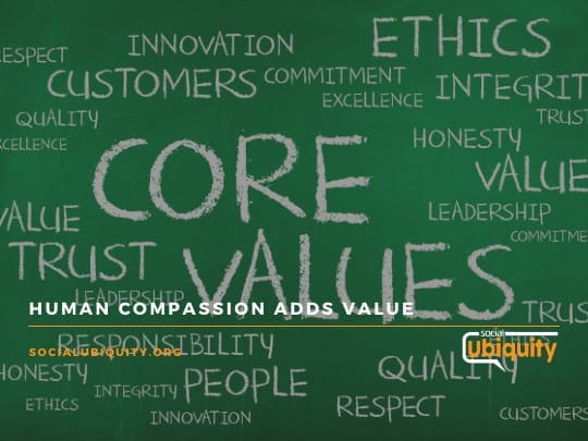 Human compassion adds value